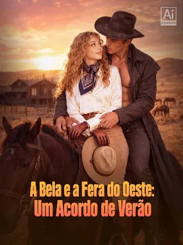 Capa de A Bela e a Fera do Oeste: um Acordo de Verão