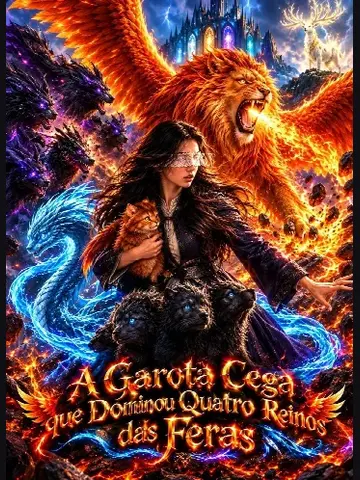 Capa de A Garota Cega que Dominou Quatro Reinos das Feras