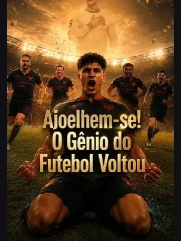 Capa de Ajoelhem-se! o Gênio do Futebol Voltou