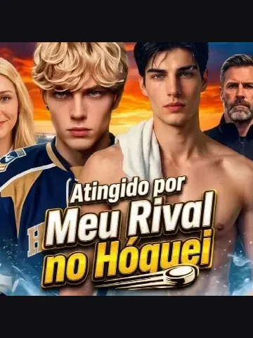 Capa de ATINGIDO POR MEU RIVAL NO HÓQUEI Pucked By My Hockey Rival