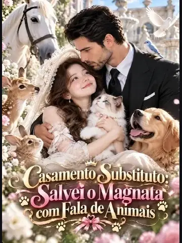 Capa de Casamento Substituto: Salvei o Magnata com Fala de Animais