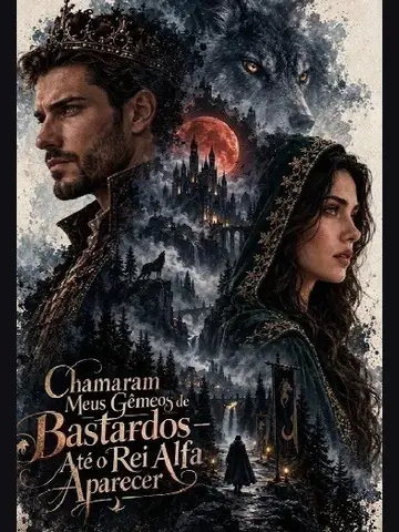 Capa de Chamaram Meus Gêmeos de Bastardos Até o Rei Alfa Aparecer