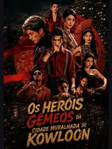 Capa de Os Heróis Gêmeos da Cidade Muralhada de Kowloon