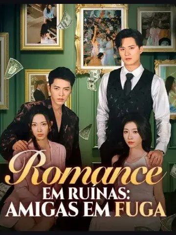 Capa de Romance em Ruínas, Amigas em Fuga